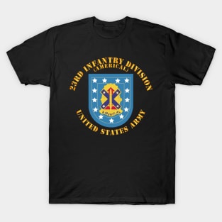 Army - 23rd Infantry Division w DUI - Americal T-Shirt